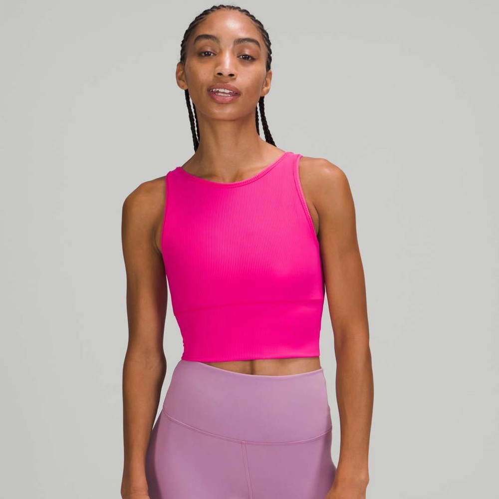 Lululemon Power Pivot Tank: Sonic Pink